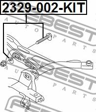 Febest 2329-002-KIT - Болт регулировки развала колёс unicars.by