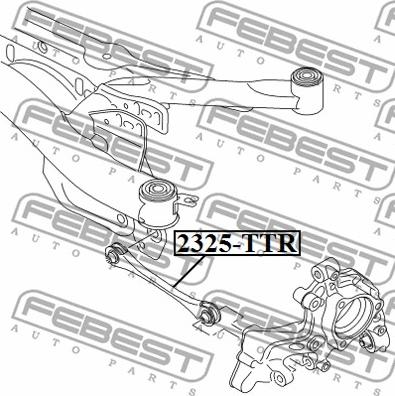 Febest 2325-TTR - Рычаг подвески колеса unicars.by