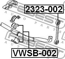 Febest 2323-002 - Тяга / стойка, стабилизатор unicars.by