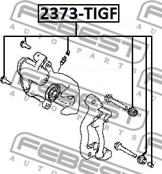 Febest 2373-TIGF - Пыльник, управление корпуса скобы тормоза unicars.by