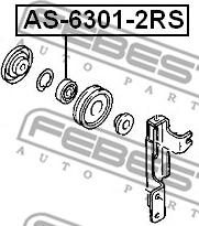 Febest AS-6301-2RS - Подшипник unicars.by