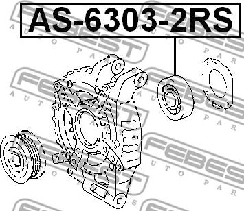 Febest AS-6303-2RS - Подшипник unicars.by