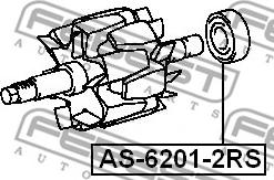 Febest AS-6201-2RS - Подшипник unicars.by