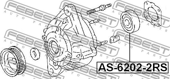 Febest AS-6202-2RS - Подшипник unicars.by