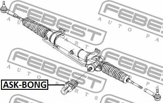 Febest ASK-BONG - Вал сошки рулевого управления unicars.by