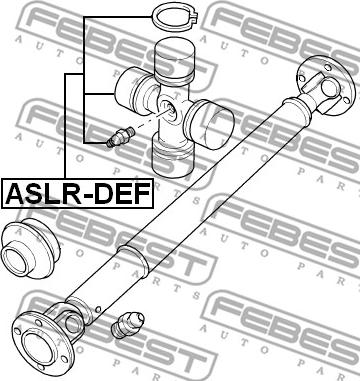 Febest ASLR-DEF - Шарнир, продольный вал unicars.by