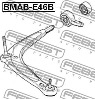 Febest BMAB-E46B - Сайлентблок, рычаг подвески колеса unicars.by