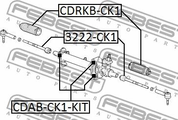 Febest CDRKB-CK1 - Пыльник, рулевое управление unicars.by