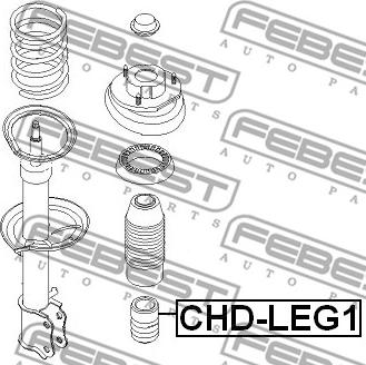 Febest CHD-LEG1 - Отбойник, демпфер амортизатора unicars.by