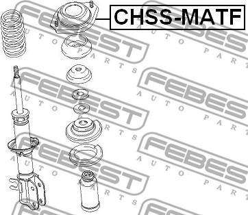 Febest CHSS-MATF - Опора стойки амортизатора, подушка unicars.by