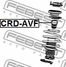 Febest CRD-AVF - Отбойник, демпфер амортизатора unicars.by