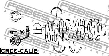 Febest CRDS-CALIB - Шкив коленчатого вала unicars.by