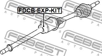 Febest FDCB-EXP-KIT - Подшипник, приводной вал unicars.by