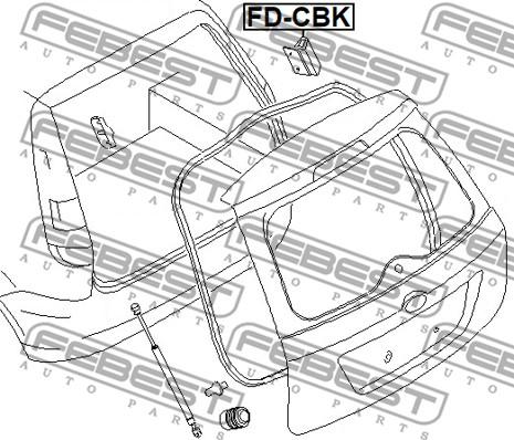 Febest FD-CBK - Буфер, бампер unicars.by