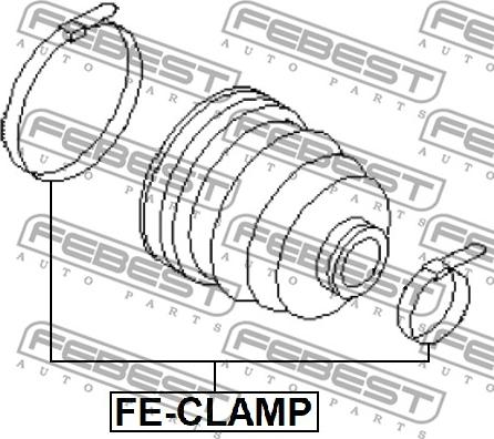 Febest FE-CLAMP - Хомут unicars.by