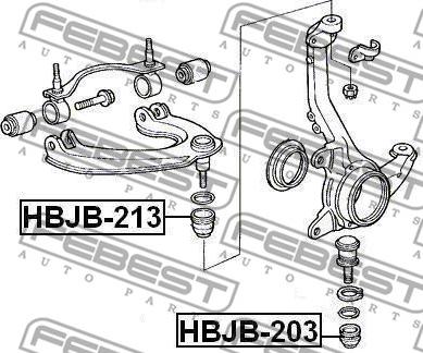 Febest HBJB-213 - Пыльник шаровой опоры unicars.by