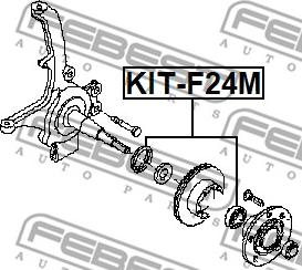 Febest KIT-F24M - Комплект подшипника ступицы колеса unicars.by