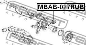 Febest MBAB-027RUB - Сайлентблок, рычаг подвески колеса unicars.by