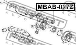 Febest MBAB-027Z - Сайлентблок, рычаг подвески колеса unicars.by