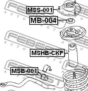 Febest MSHB-CKF - Пыльник амортизатора, защитный колпак unicars.by