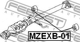 Febest MZEXB-01 - Монтажный комплект, система выпуска unicars.by