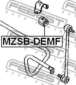 Febest MZSB-DEMF - Втулка стабилизатора unicars.by