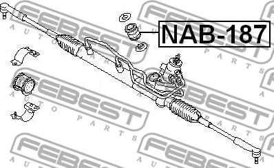 Febest NAB-187 - Подвеска, рулевое управление unicars.by