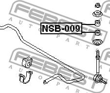 Febest NSB-009 - Подвеска, стойка вала unicars.by