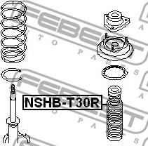 Febest NSHB-T30R - Отбойник, демпфер амортизатора unicars.by