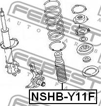 Febest NSHB-Y11F - Пыльник амортизатора, защитный колпак unicars.by