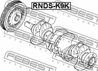 Febest RNDS-K9K - Шкив коленчатого вала unicars.by