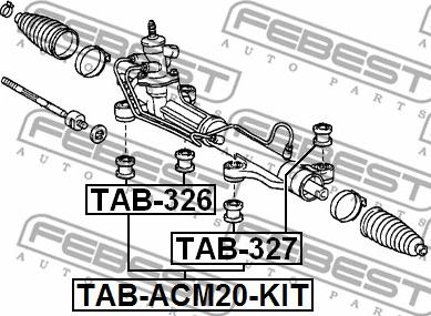 Febest TAB-ACM20-KIT - Подвеска, рулевое управление unicars.by