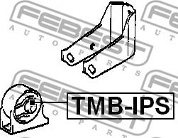 Febest TMB-IPS - Подушка, опора, подвеска двигателя unicars.by