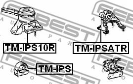 Febest TM-IPS - Подушка, опора, подвеска двигателя unicars.by