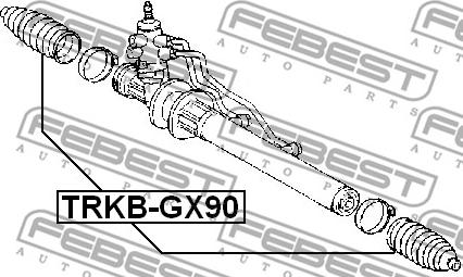 Febest TRKB-GX90 - Пыльник, рулевое управление unicars.by