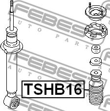 Febest TSHB16 - Отбойник, демпфер амортизатора unicars.by