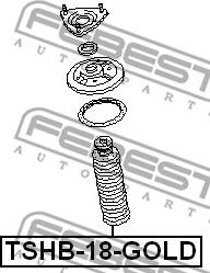 Febest TSHB-18-GOLD - Пыльник амортизатора, защитный колпак unicars.by