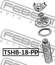 Febest TSHB-18-PP - Пылезащитный комплект, амортизатор unicars.by