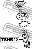 Febest TSHB18 - Пыльник амортизатора, защитный колпак unicars.by