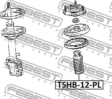 Febest TSHB-12-PL - Пылезащитный комплект, амортизатор unicars.by