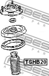 Febest TSHB20 - Пыльник амортизатора, защитный колпак unicars.by