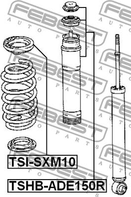 Febest TSHB-ADE150R - Пылезащитный комплект, амортизатор unicars.by