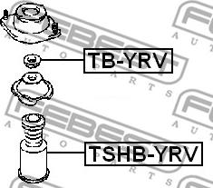 Febest TSHB-YRV - Отбойник, демпфер амортизатора unicars.by