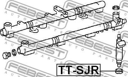 Febest TT-SJR - Прокладка, корпус форсунки unicars.by