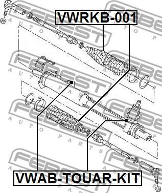 Febest VWAB-TOUAR-KIT - Подвеска, рулевое управление unicars.by