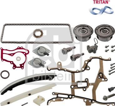 Febi Bilstein 49455 - Комплект цепи привода распредвала unicars.by