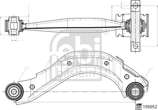 Febi Bilstein 195148 - Рычаг подвески колеса unicars.by