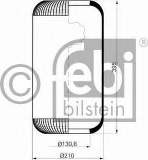 Febi Bilstein 15301 - Кожух пневматической рессоры unicars.by