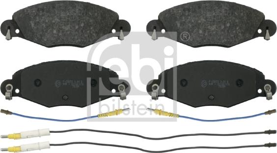 Febi Bilstein 16419 - Тормозные колодки, дисковые, комплект unicars.by