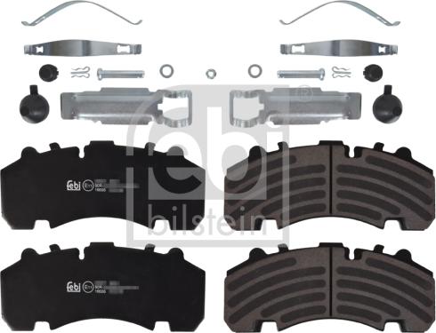 Febi Bilstein 16606 - Тормозные колодки, дисковые, комплект unicars.by